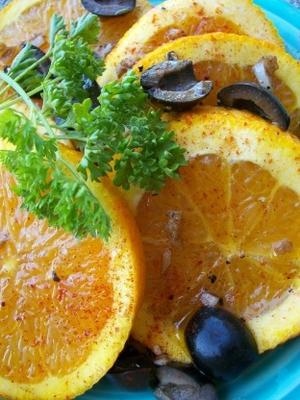 salade d'orange épicée à la marocaine