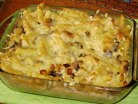 Creamy Baked Penne and Chicken With Mushrooms (Oamc)