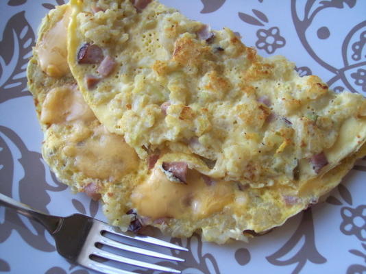 omelette marron clair