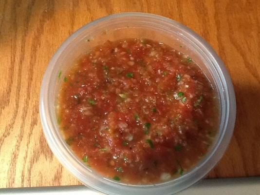 salsa facile à la coriandre et au citron vert