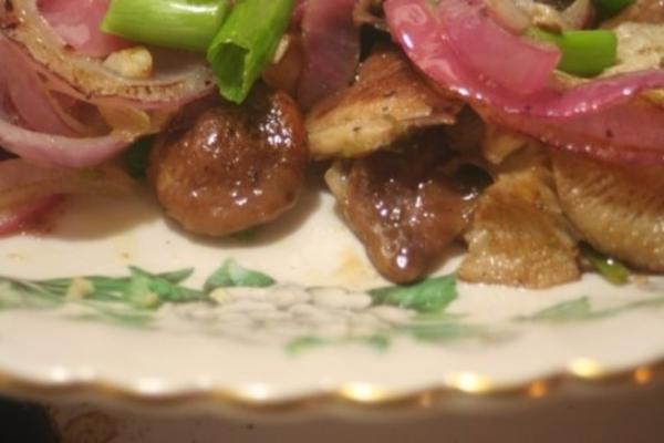 salade de champignons shiitake tiède de kelleigh