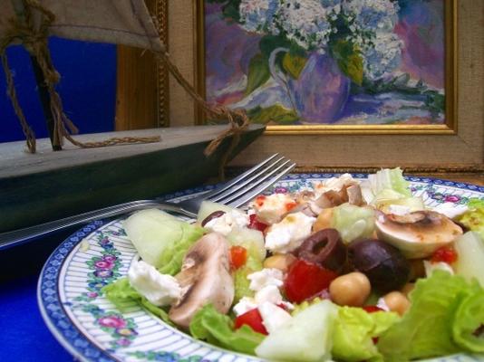 salade de légumes romaine et grecque