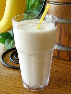 lait frappé à la banane et au caramel