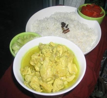 curry de poulet ghurka au curry - kukhra alainchi sanga