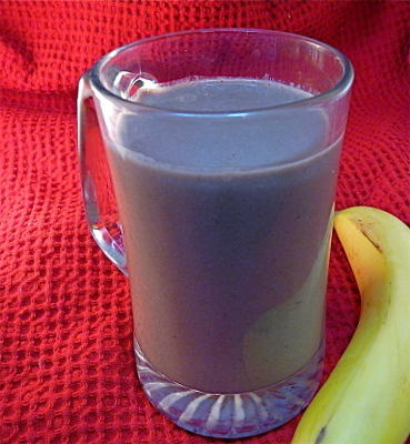 smoothie chocolat beurre de soja banane cacahuète