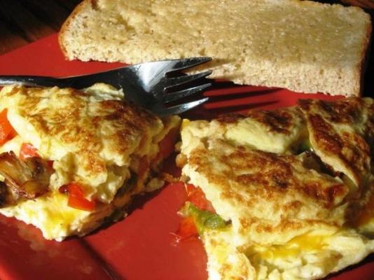 omelette végétarienne pour un