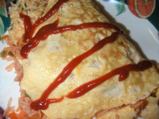 riz omu (omelette japonaise)