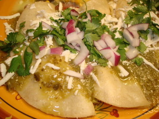 Enchiladas verde authentiques