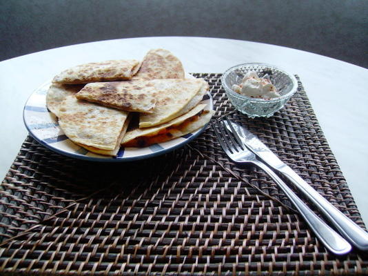 quesadillas aux haricots noirs de scout