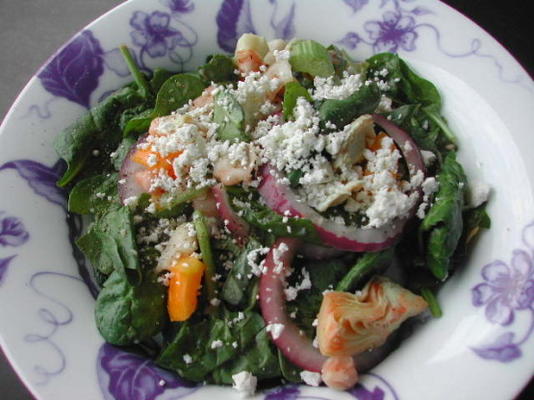 Salade italienne aux haricots blancs et aux artichauts