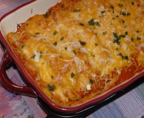 enchiladas rojas mexicana (poulet)