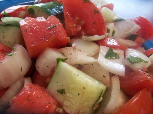 salade de tomates de jardin chunky