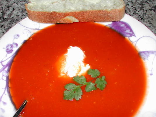 soupe tomate coriandre