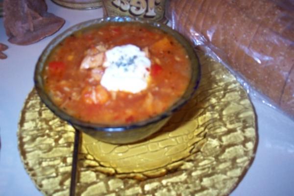 soupe au poulet et aux patates douces