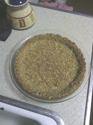 tarte aux noix et aux flocons d'avoine