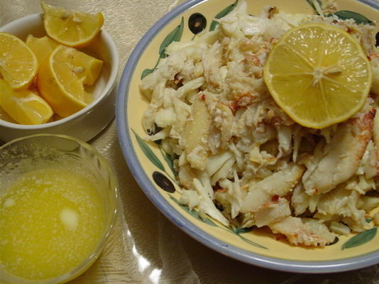 beurre au citron et à l'ail pour le crabe (ou les fruits de mer)