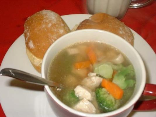 soupe au poulet pour les paresseux