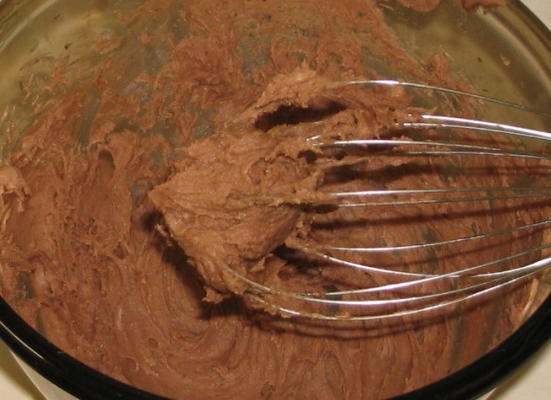 Gâteau au chocolat noir avec glaçage double fondant