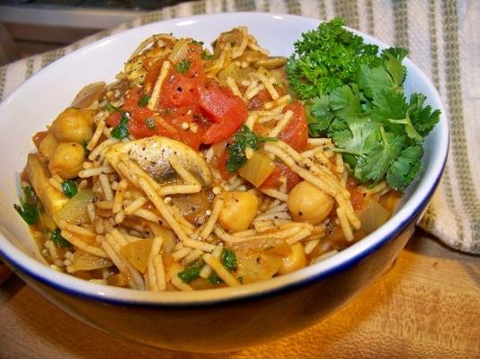spaghetti marocain (très faible en gras et en bonne santé)