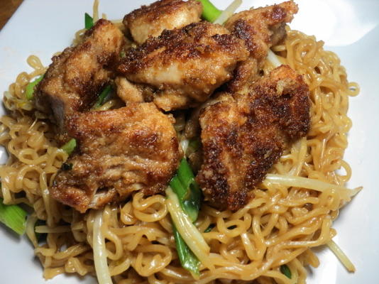 poulet et nouilles ramen