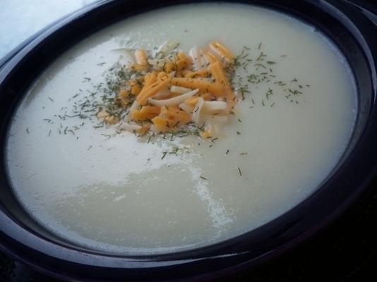soupe de chou-fleur faible en gras