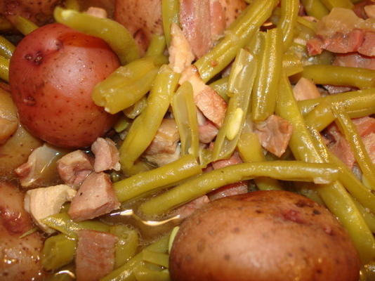 haricots verts et pommes de terre dixie