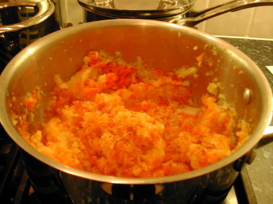 légumes dublin (purée de carottes et de panais)