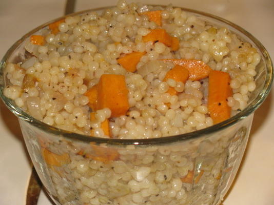 couscous israélien à la patate douce