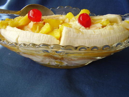 sundae à la mangue et à la banane