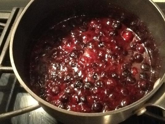 sauce chaude aux myrtilles 