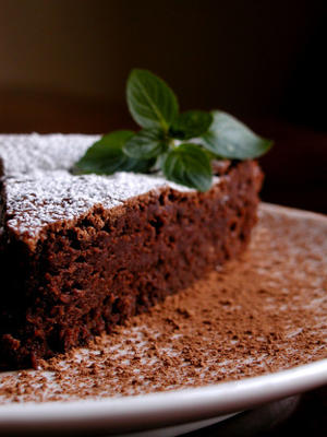 gâteau au chocolat noir sans farine