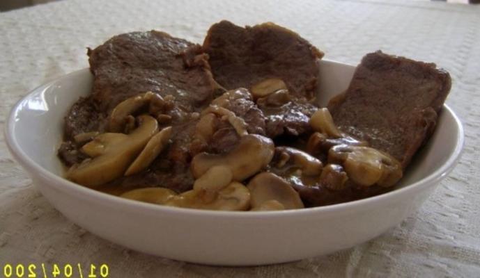 steaks côtes étonnants avec sauce marsala