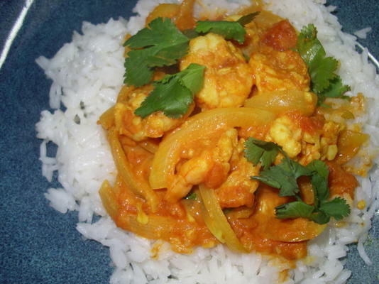 curry de crevettes indiennes