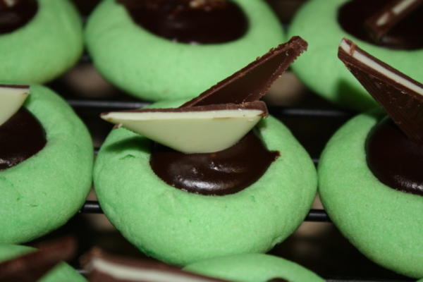 Les étonnants cookies d'empreinte de menthe de la menthe de Kelly