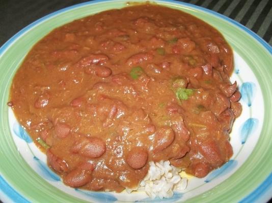 rajmah (haricot rouge au curry punjabi) (mijoteuse)