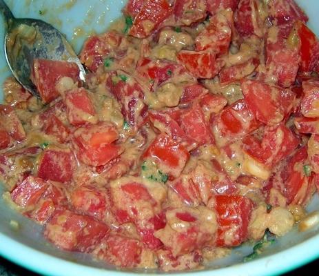 salade de tomates soudanaises (salata tomatim bel daqua)