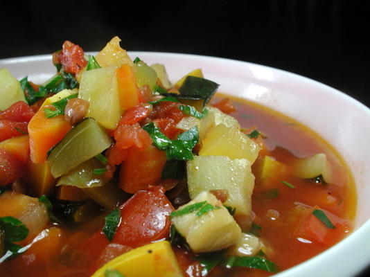 soupe aux lentilles et légumes