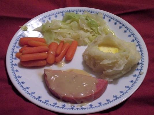 gammon (steaks de jambon) avec sauce au whisky