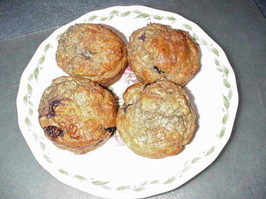 muffins au son à la farine d'avoine