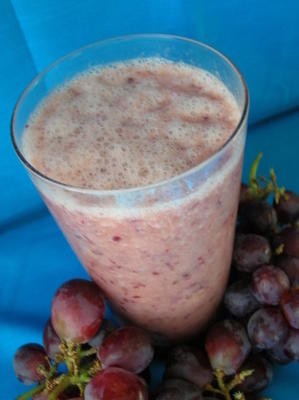 smoothie banane et raisin