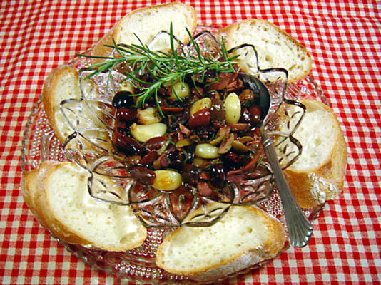 olives kalamata à l'ail rôti