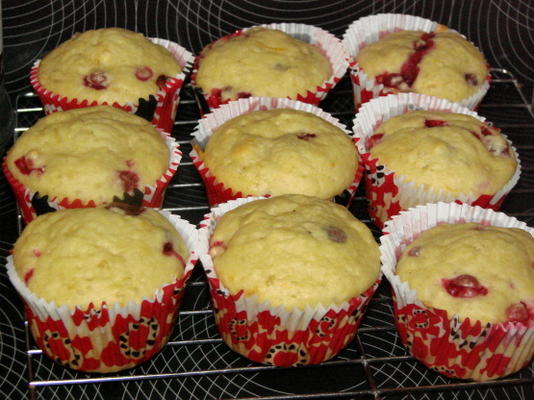 muffins aux canneberges ou pain