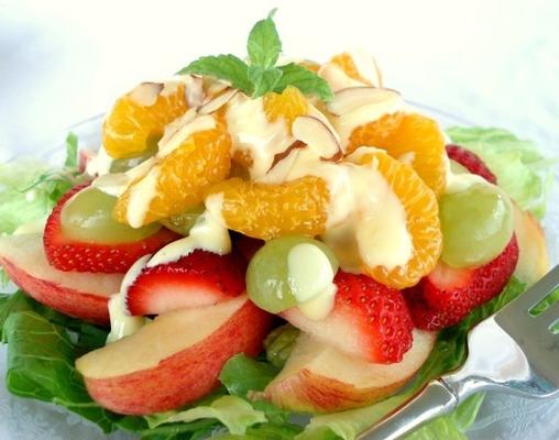 salade de fruits à la crème d'orange douce