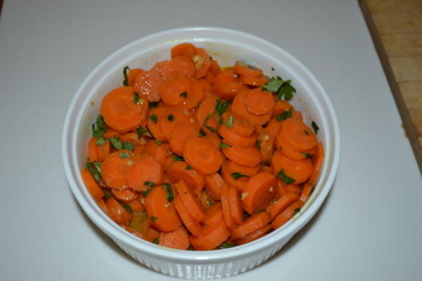 carottes au curry et coriandre
