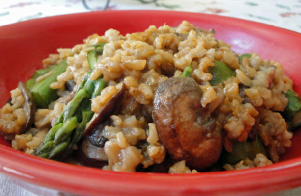risotto aux asperges et aux cèpes
