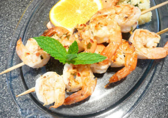 brochettes de crevettes kaylenes