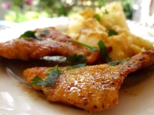 escalopes de poulet au beurre aux herbes