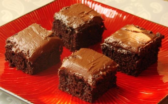 glaçage au chocolat pour brownies aux courgettes