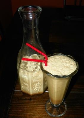 frappe de café glacé à la framboise (sans alcool)