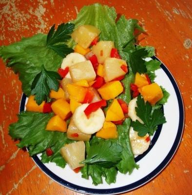 salade de mangue et d'ananas